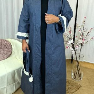 Kimono long en jeans